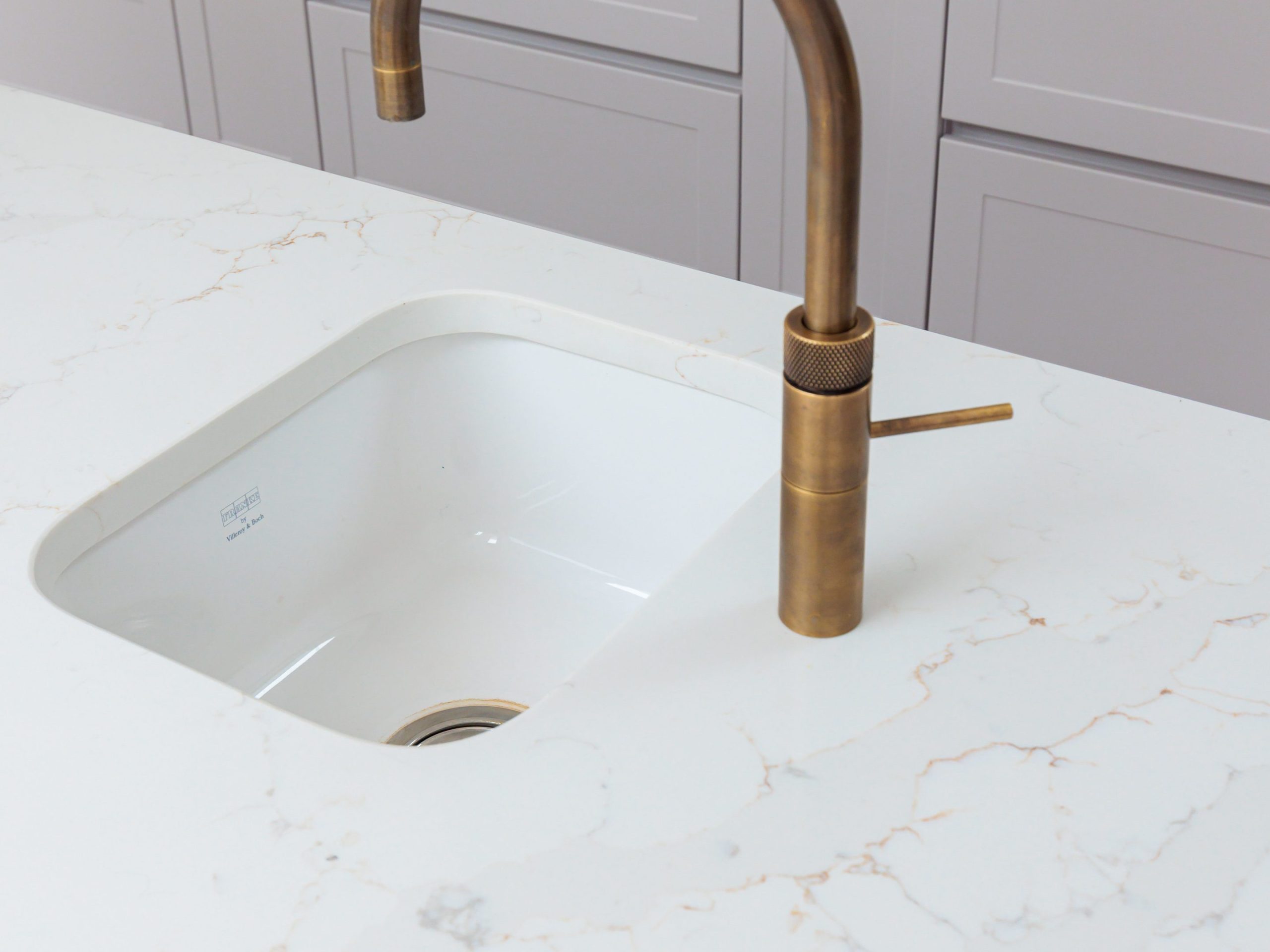 Kitchen sink and tap detail