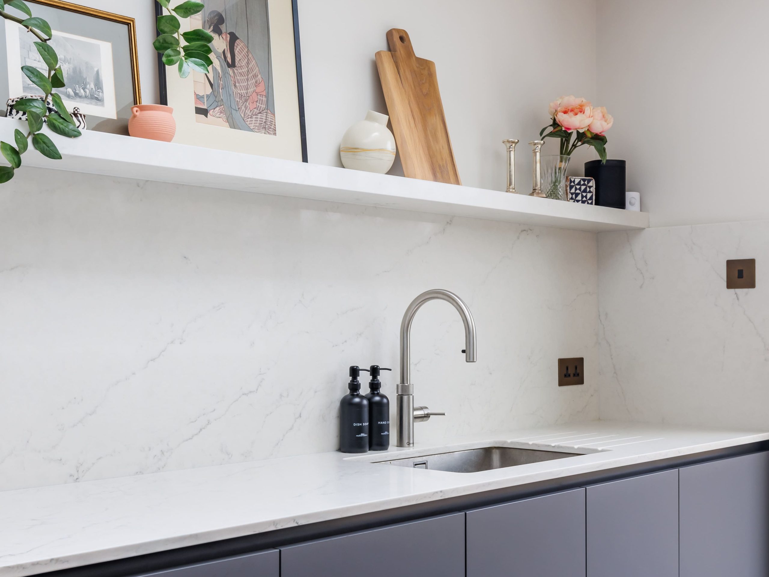 Kitchen cabinetry and worktop detail