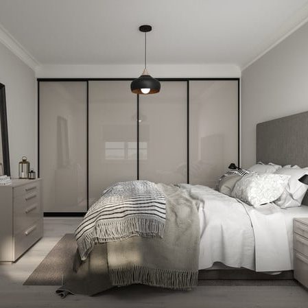 Bedroom with wardrobe