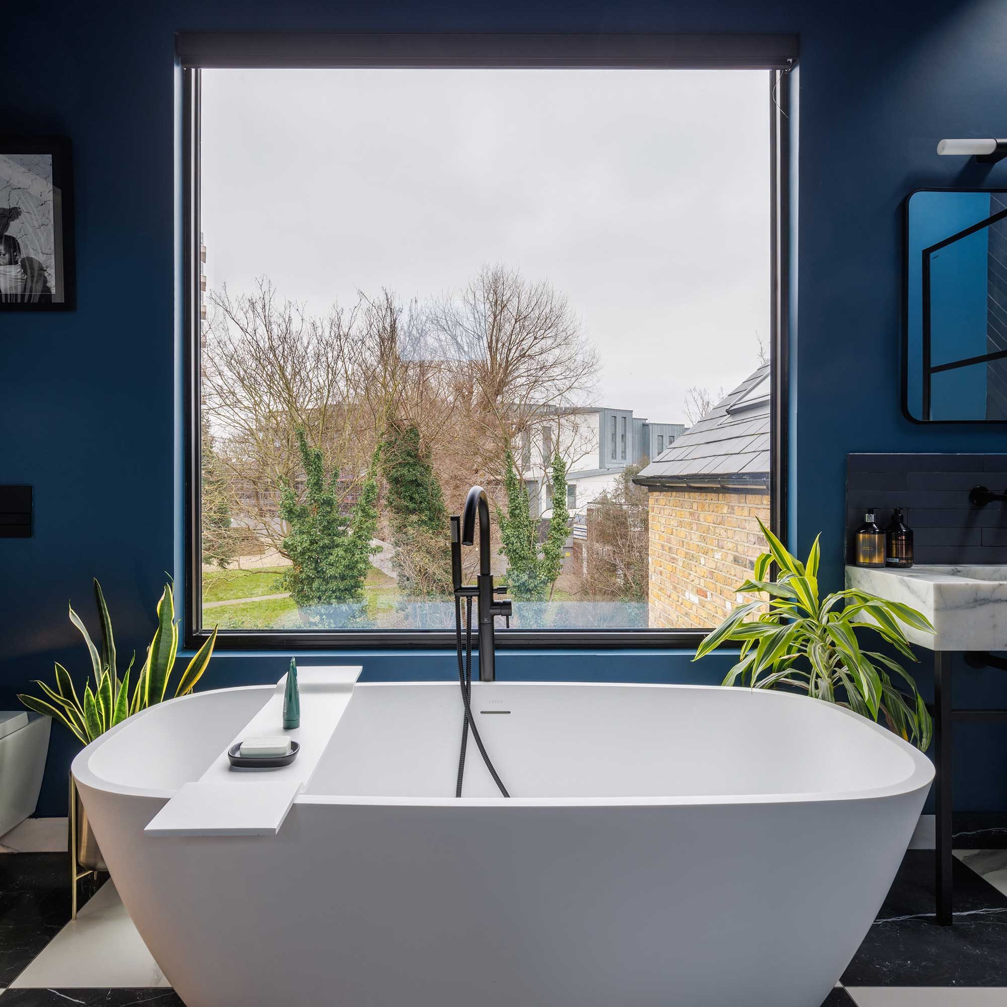 Bath and window