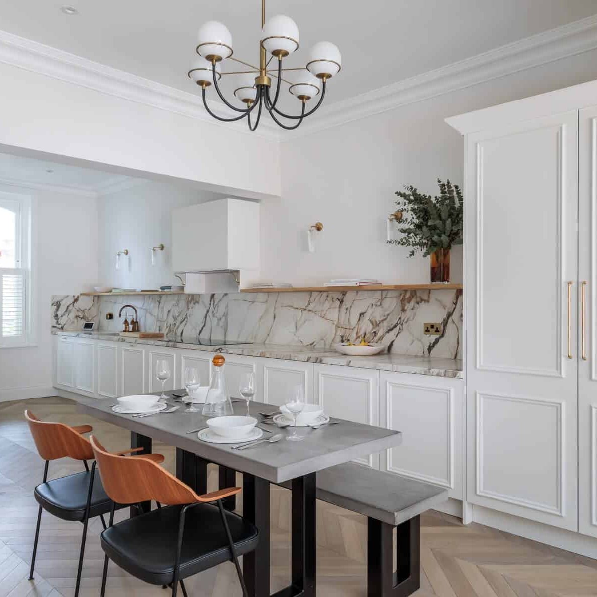 White Traditional Kitchen